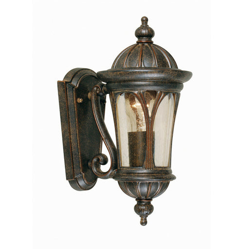 Outdoor IP44 Wall Light Weathered Bronze LED E27 100W d01986 Loops