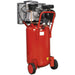 90 Litre Vertical Belt Drive Air Compressor - 3hp Motor - Quick Release Coupling Loops