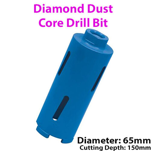 65mm x 150mm Diamond Core Drill Bit Hole Cutter For Brick Wall / Concrete Block Loops