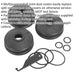 3 PACK Commercial Vehicle Ball Joint Dust Covers - Fitting Tool & O-Rings Loops