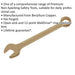 30mm Non-Sparking Combination Spanner - Open-End & 12-Point WallDrive Ring Loops