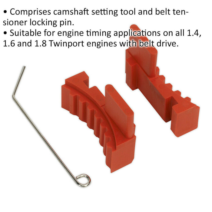 Petrol Engine Timing Tool Kit - BELT DRIVE - For Alfa Romeo FIAT SAAB GM Loops