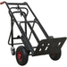 300kg Heavy Duty 3 in 1 Sack Truck & Solid PU Tyres - 45° Support Trolley Legs Loops