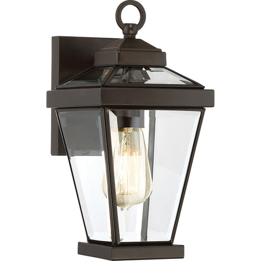 Outdoor IP44 1 Bulb Wall Light Lantern Western Bronze LED E27 60W d02334 Loops