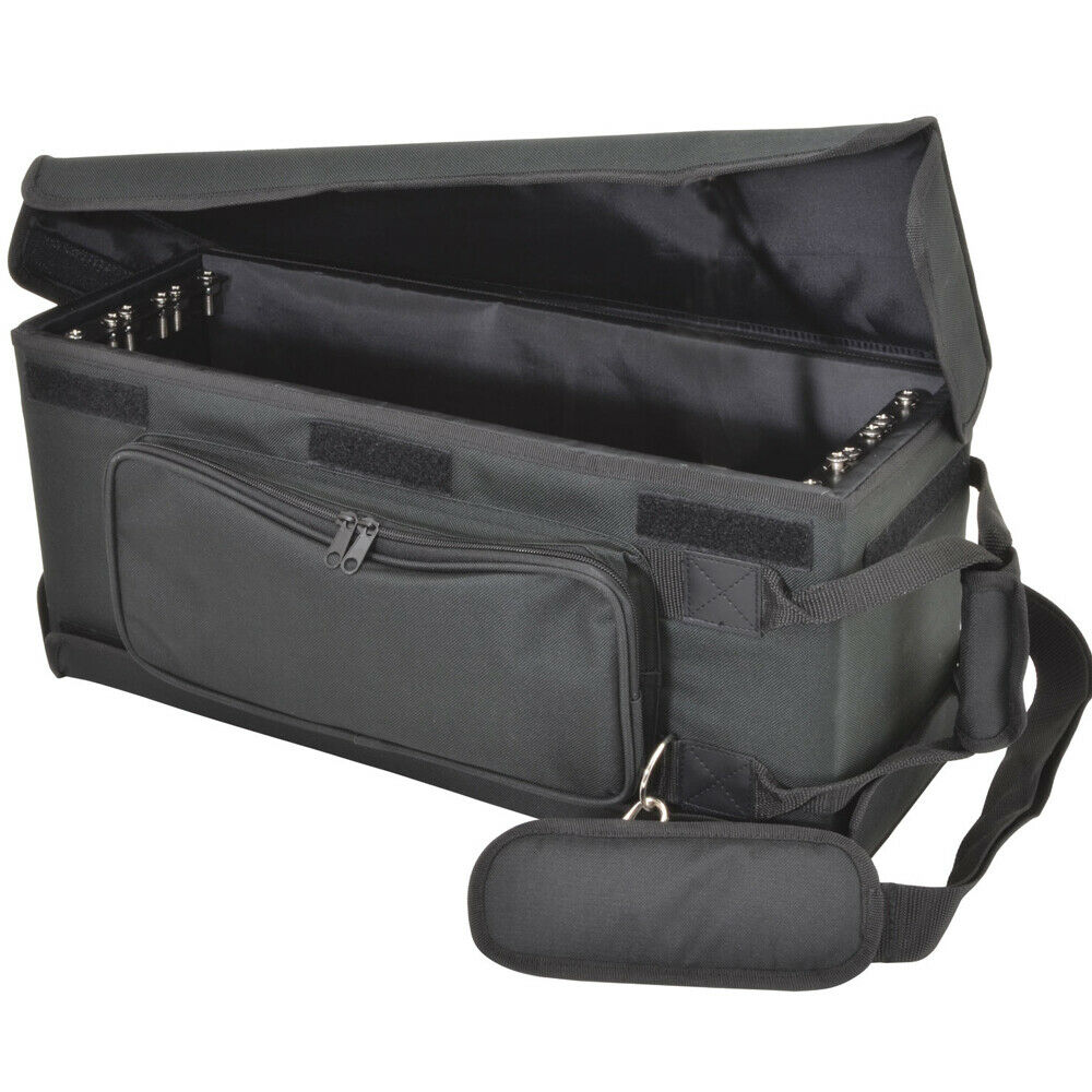 19" 3U Shallow Rack Mount Transit Carry Bag Patch Panel Case DJ Mixer ...