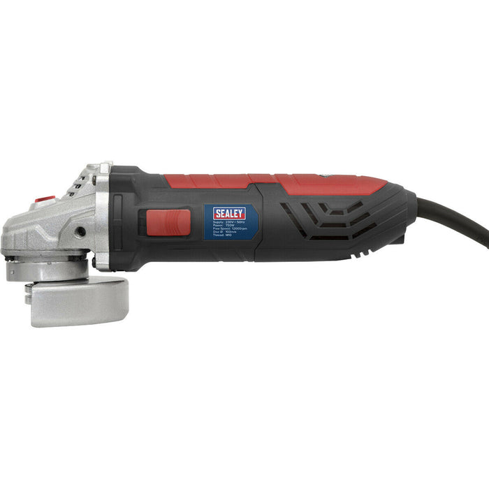 100mm Angle Grinder - 750W Heavy Duty Motor - 12000 RPM - M10 x 1.5mm Spindle Loops