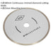 180mm x 22mm Bore Diamond Porcelain Tile Cutting Blade - Continuous Rimmed Disc Loops
