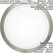 Wall Flush Ceiling Light Satin Nickel White Clear Glass Painted Bulb E27 1x60W Loops