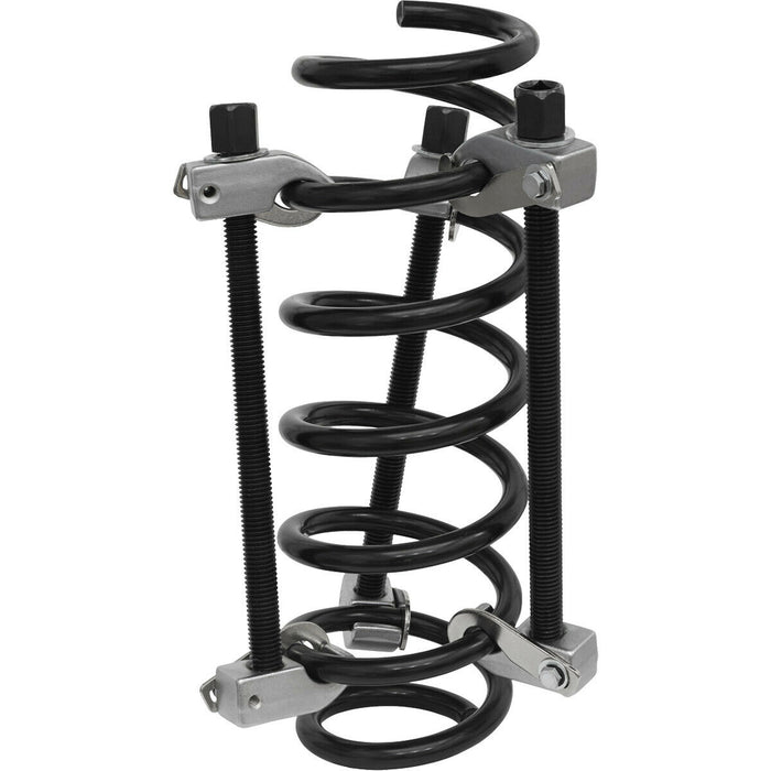 3 PACK 235mm Coil Spring Compressor Kit with Safety Hooks Jaw - 1200kg Max Load Loops