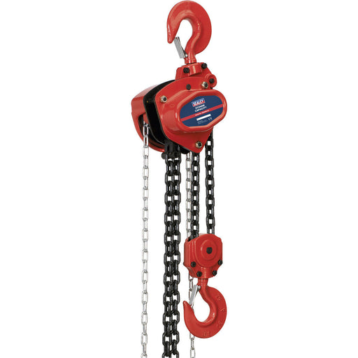 3 Tonne Chain Block - Hardened Alloy Chains - 3m Drop - Mechanical Load Brake Loops