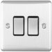 SATIN STEEL House Socket & Switch Set -14x Light & 26x Switched UK Power Sockets Loops