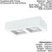 Wall / Ceiling Light Modern White Box Lamp 255mm x 140mm 6.3W Built in LED Loops