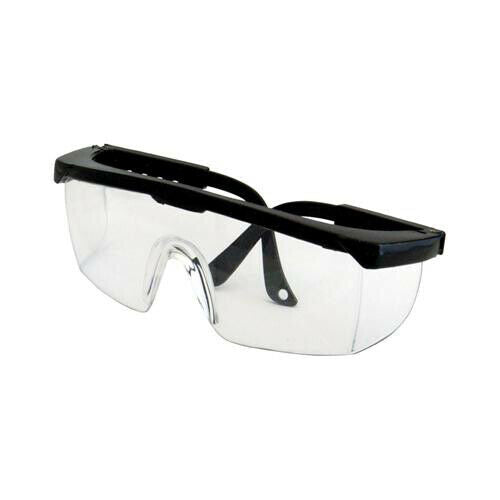 Wrap Around Safety Glasses Adjustable Side Arms Protective Eyewear Loops
