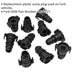 10 PACK Plastic Sump Plug - Replacement Plug for Ford Duratorq - OEM 1830727 Loops