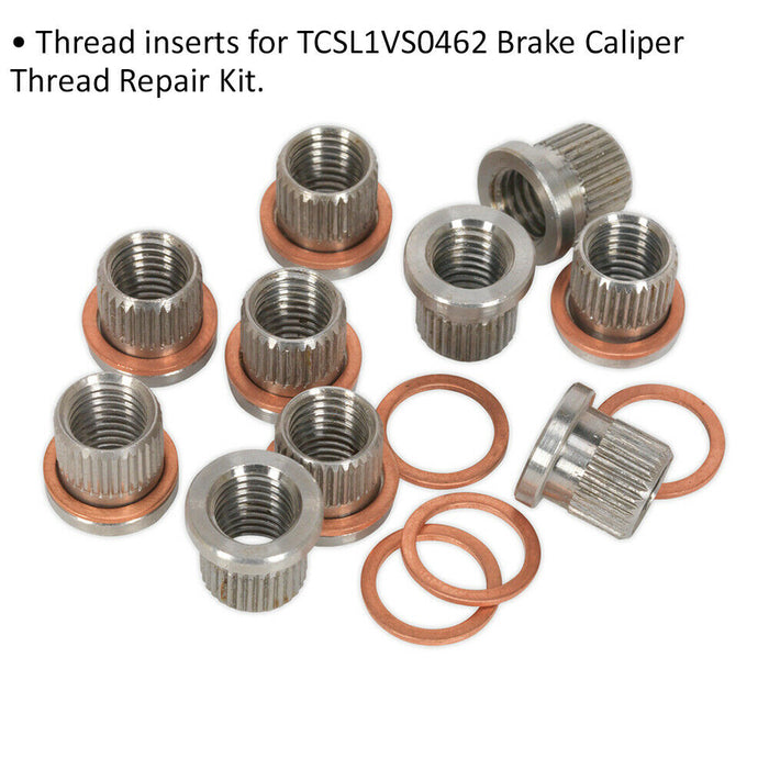 10 PACK M9 x 1.25mm Thread Inserts for ys10711 Brake Caliper Thread Repair Kit Loops