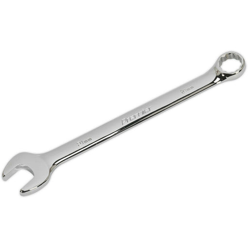 21mm Steel Combination Spanner - Long Slim Design Combo Wrench - Chrome Vanadium Loops