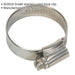 10 PACK Stainless Steel Hose Clip - 25 to 38mm Diameter - Hose Pipe Clip Fixing Loops