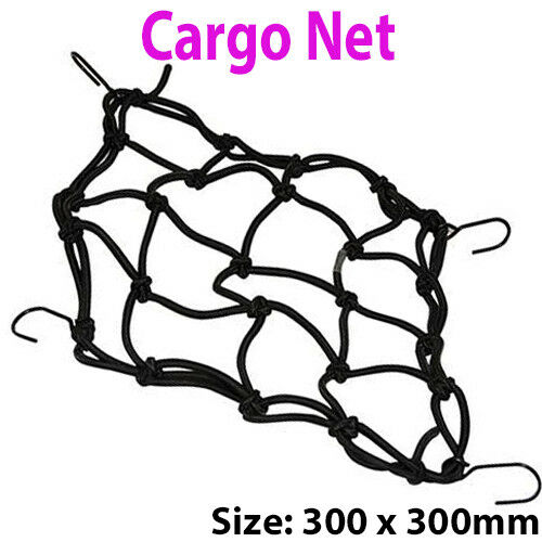 300 x 300mm Cargo Mesh Spider Net Car Storage Boot Elastic Bungee Hook Fixing Loops
