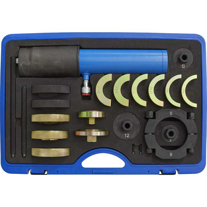 Commercial Hydraulic Brush Tool - Suspension Slotted Bushes Install Kit Cylinder Loops