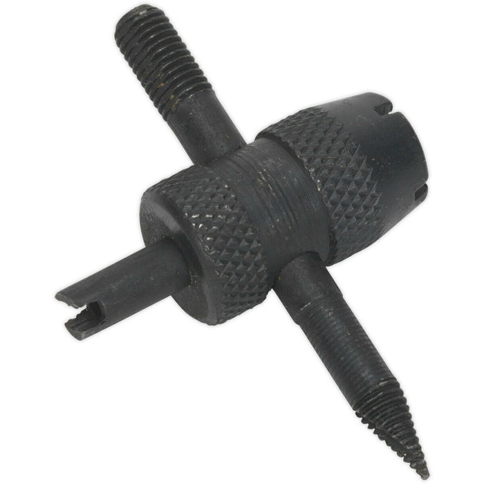 Knurled Tyre Vale Service Tool - Core Removal Clean Internal & External Threads Loops