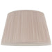 14" Elegant Round Tapered Drum Lamp Shade Dusky Pink Gathered Pleated Silk Cover Loops
