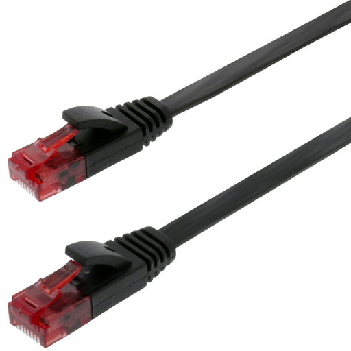 2x 1m CAT6 Internet Ethernet Data Patch Cable Copper RJ45 Router Network Lead Loops
