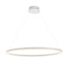 Ceiling Pendant Light - Matt White & White Silicone - 45W LED - Bulb Included Loops