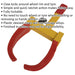 Claw Car Wheel Clamp - Ratchet Action - 180mm to 270mm - Fully Lockable Loops