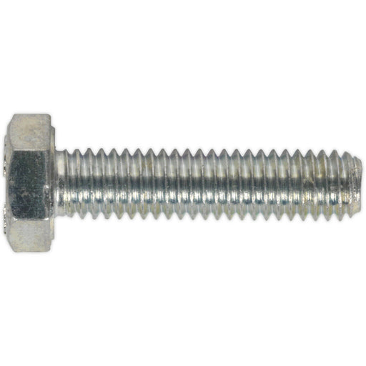 50 PACK HT Setscrew - M6 x 25mm - Grade 8.8 Zinc - Fully Threaded - DIN 933 Loops