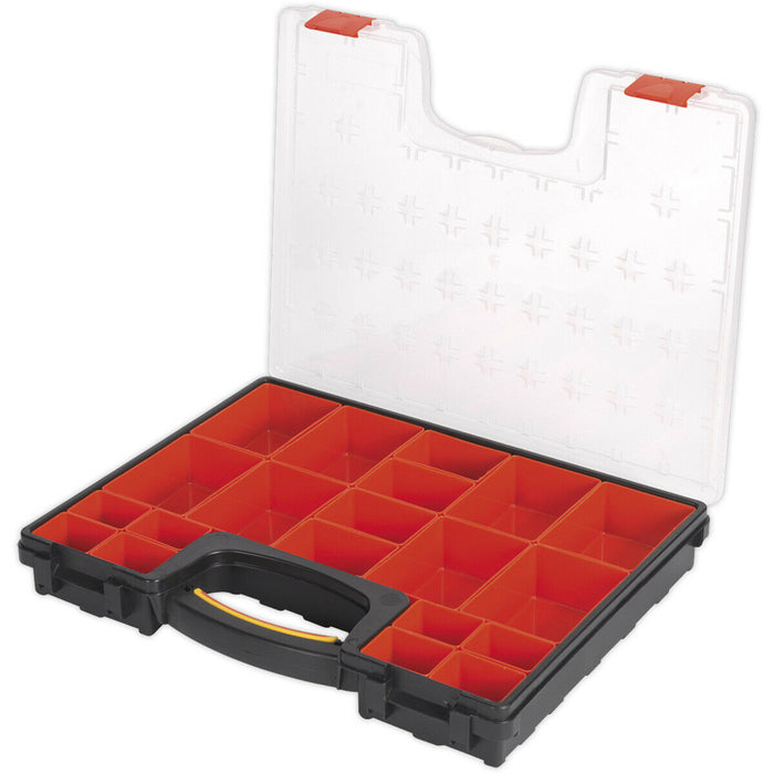 420 x 330 x 60mm 20 Compartment Parts / Bit Storage Case - Components & Screws Loops
