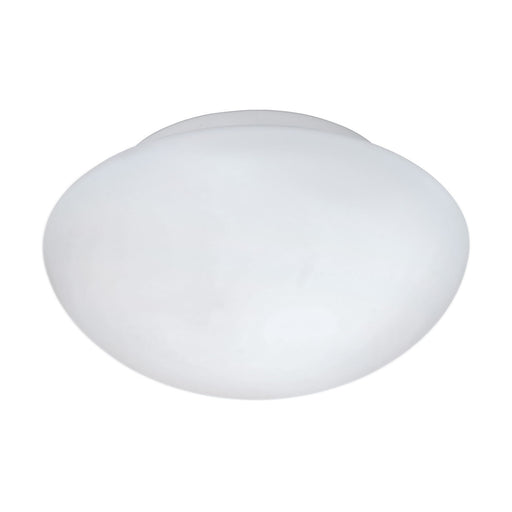 Wall Flush Ceiling Light Colour White Shade White Glass Opal Matt Bulb E27 1x60W Loops