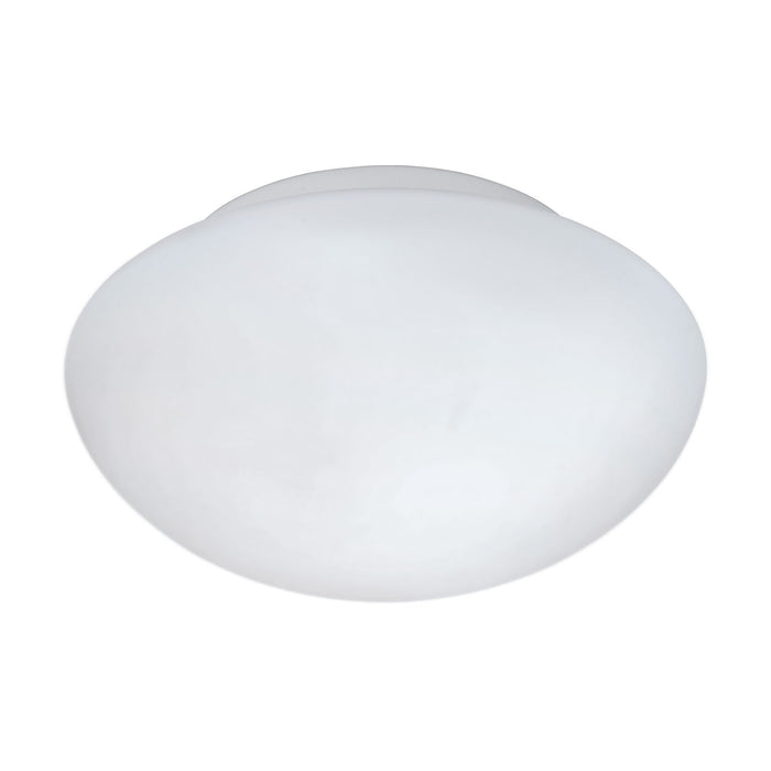 Wall Flush Ceiling Light Colour White Shade White Glass Opal Matt Bulb E27 1x60W Loops