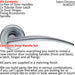 Door Handle & Latch Pack Satin Chrome Tapered Arched Bar Screwless Round Rose Loops
