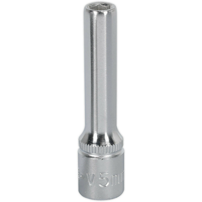 5mm Forged Steel Deep Drive Socket - 1/4" Square Drive Chrome Vanadium Socket Loops