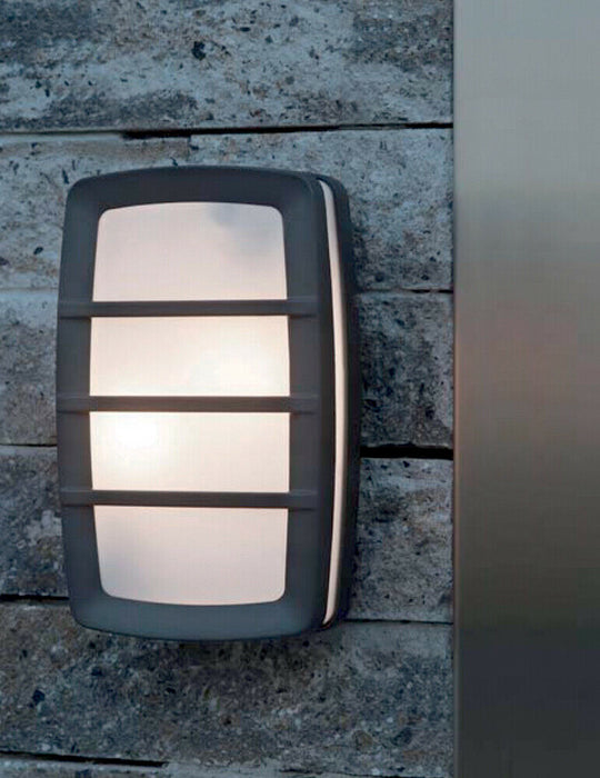 Outdoor IP54 Wall Light Graphite LED E27 60W d02509 Loops