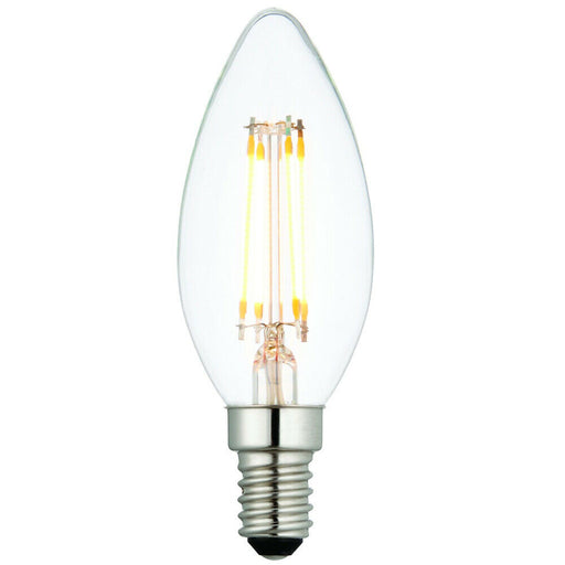 E14 Mini Edison Dimmable LED Light Bulb 4W Warm White Filament Candle Lamp Loops