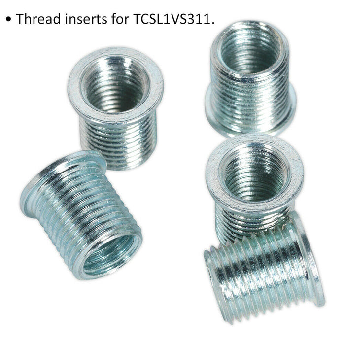 5 PACK 12mm Thread Inserts - M8 x 1mm - Suitable for ys01925 Repair Kit Loops