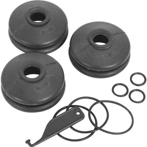 3 PACK Commercial Vehicle Ball Joint Dust Covers - Fitting Tool & O-Rings Loops