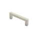 Square Mitred Door Pull Handle 169 x 19mm 150mm Fixing Centres Satin Steel Loops