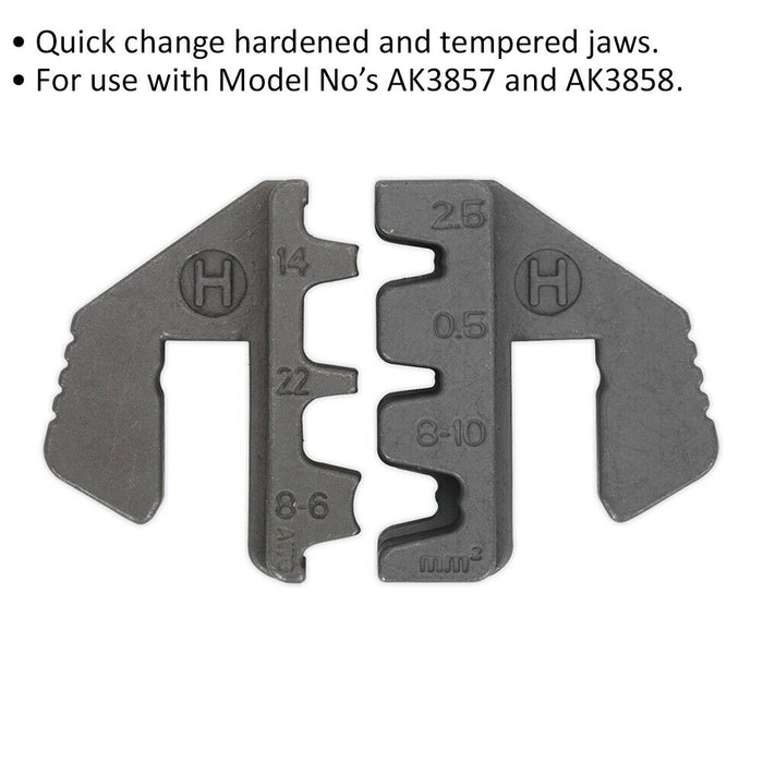 Open Barrel & D-Sub Crimping Jaws for ys00906 & ys00907 Ratchet Crimping Tool Loops