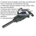 Compact Air Impact Wrench - 1 Inch Sq Drive - Long Anvil - Twist Speed Control Loops