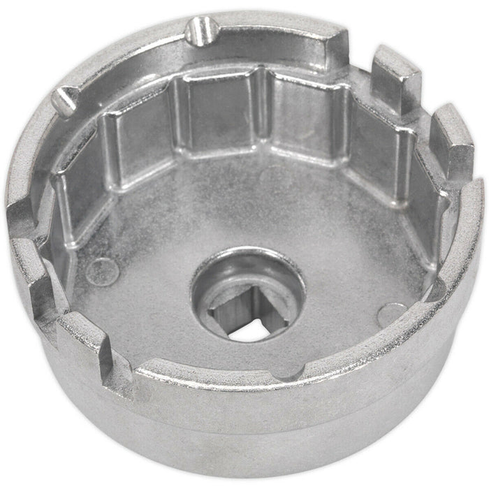 64.5mm Oil Filter Cap Wrench - 3/8" Sq Drive - Aluminium Alloy - For Toyota Loops