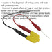 Airbag Test Resistor Set - 2 Ohm Resistor - 2 Probe Leads - Seat Belt Unit Test Loops