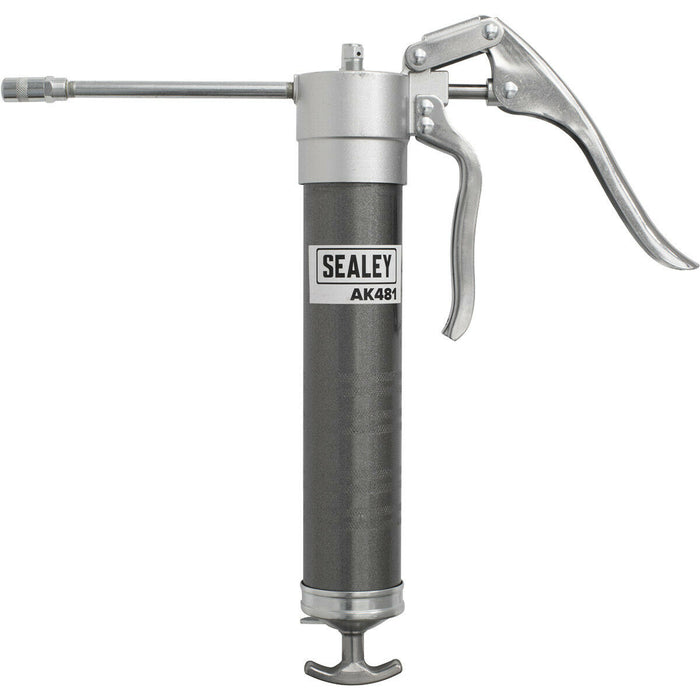 Quick Release Pistol Type Grease Gun - 3-Way Fill - Rigid Delivery Tube Loops