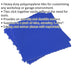 9 PACK Heavy Duty Floor Tile - PP Plastic - 400 x 400mm - Blue Treadplate Loops