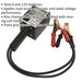 Handheld Battery Tester for 6V & 12V Batteries - Checks Charging Voltage Loops