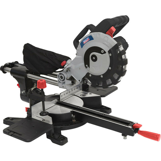 Sliding Compound Mitre Saw with 216mm 24 Tooth TCT Blade - 1450W Motor Loops