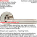 Door Handle & Latch Pack Polished & Satin Nickel Elliptical Bar Screwless Rose Loops