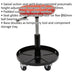 Pneumatic Mechanics Seat - Swivel Action - Lever Operated - Padded Cushion Loops