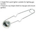Single Flint Spark Lighter - Cup Shaped Shield - Gas Torch Lighting Ignition Loops
